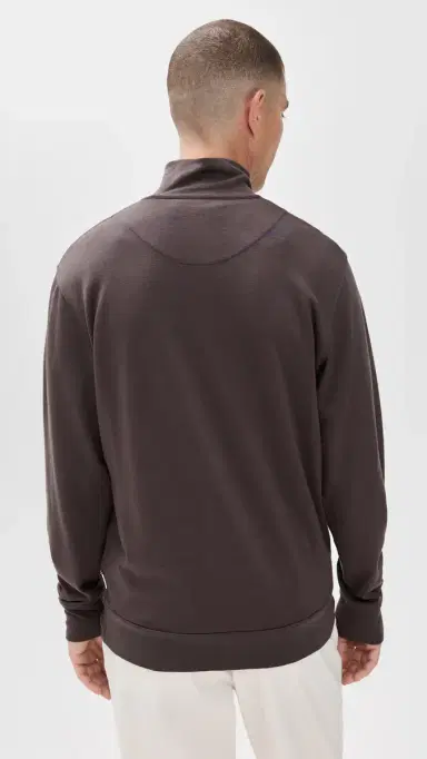 Orlebar Brown Isar Graphite Merino Sweatshirt Morel Brown M | Thumbnail 3 Orlebar Brown Isar Graphite Merino Sweatshirt Morel Brown M | Thumbnail 3