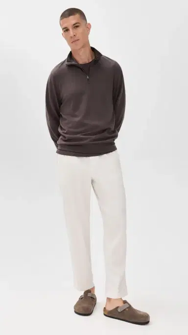 Orlebar Brown Isar Graphite Merino Sweatshirt Morel Brown M | Thumbnail 5 Orlebar Brown Isar Graphite Merino Sweatshirt Morel Brown M | Thumbnail 5
