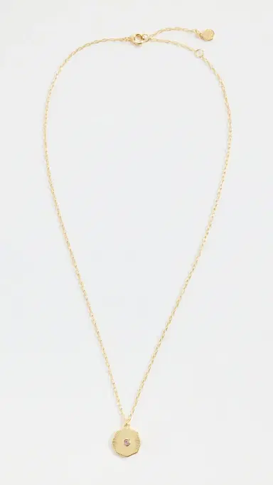 Gorjana Birthstone Coin Necklace October One Size | Thumbnail 5 Gorjana Birthstone Coin Necklace October One Size | Thumbnail 5