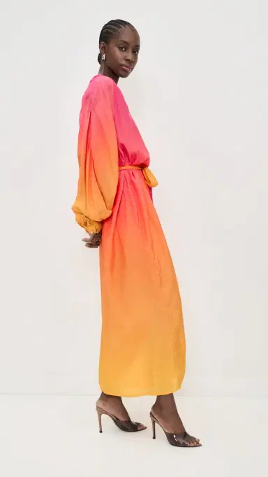 SUNDRESS Angie Long Dress Bemberg Tie And Dye One Size | Thumbnail 4 SUNDRESS Angie Long Dress Bemberg Tie And Dye One Size | Thumbnail 4