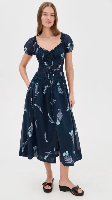 Free People Complete e Midi Dress Navy Combo | Thumbnail 2 Free People Complete e Midi Dress Navy Combo | Thumbnail 2