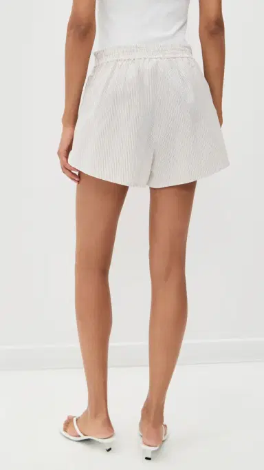MM6 Maison Margiela Stripe Shorts Off White/Grey | Thumbnail 3 MM6 Maison Margiela Stripe Shorts Off White/Grey | Thumbnail 3