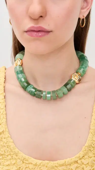 Lizzie Fortunato Nautilus Collar Necklace Green One Size | Thumbnail 3 Lizzie Fortunato Nautilus Collar Necklace Green One Size | Thumbnail 3