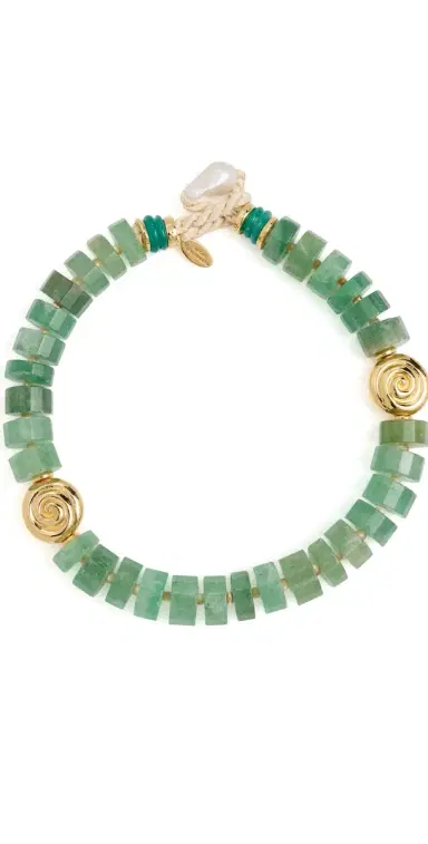 Lizzie Fortunato Nautilus Collar Necklace Green One Size | Thumbnail 1 Lizzie Fortunato Nautilus Collar Necklace Green One Size | Thumbnail 1