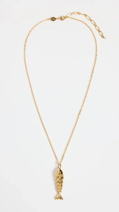 Anni Lu Something Fishy Necklace Gold One Size | Thumbnail 4 Anni Lu Something Fishy Necklace Gold One Size | Thumbnail 4