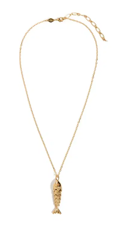 Anni Lu Something Fishy Necklace Gold One Size | Thumbnail 1 Anni Lu Something Fishy Necklace Gold One Size | Thumbnail 1