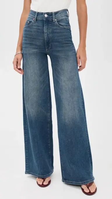 DL1961 Hepburn High Rise Wide Leg Jeans Oceanside (Ultimate) | Thumbnail 2 DL1961 Hepburn High Rise Wide Leg Jeans Oceanside (Ultimate) | Thumbnail 2