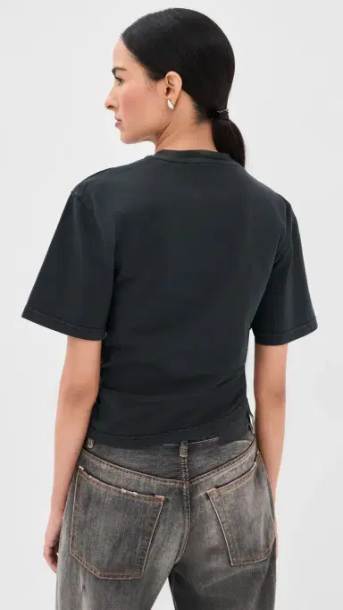 AREA Crystal Knot T-Shirt Washed Black | Thumbnail 3 AREA Crystal Knot T-Shirt Washed Black | Thumbnail 3