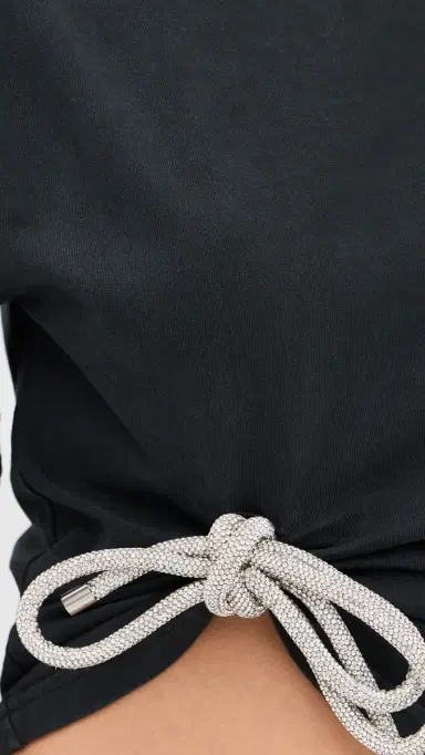 AREA Crystal Knot T-Shirt Washed Black | Thumbnail 6 AREA Crystal Knot T-Shirt Washed Black | Thumbnail 6