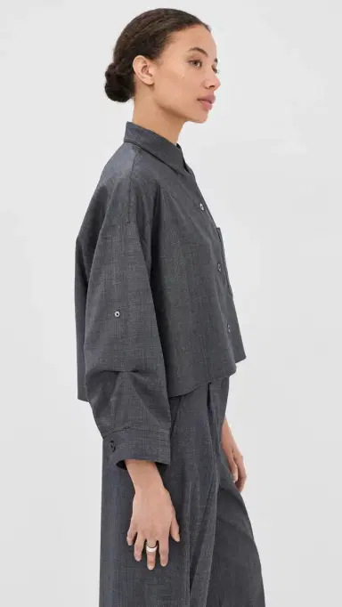 TWP Next Ex Button Down Top Medium Indigo | Thumbnail 4 TWP Next Ex Button Down Top Medium Indigo | Thumbnail 4