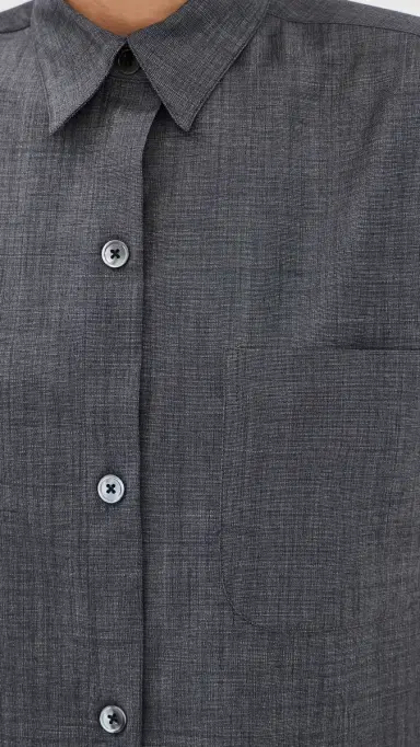 TWP Next Ex Button Down Top Medium Indigo | Thumbnail 6 TWP Next Ex Button Down Top Medium Indigo | Thumbnail 6