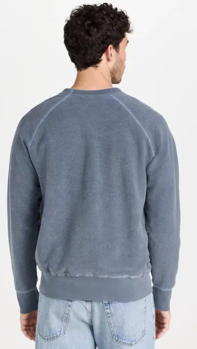 Save Khaki Twillback Terry Reversible Crew Sweatshirt Navy | Thumbnail 3 Save Khaki Twillback Terry Reversible Crew Sweatshirt Navy | Thumbnail 3