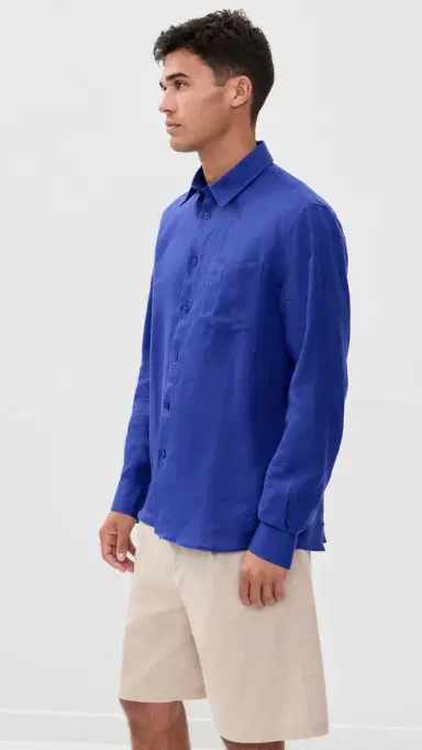 Vilebrequin Caroubis Linen Shirt arrakech | Thumbnail 4 Vilebrequin Caroubis Linen Shirt arrakech | Thumbnail 4