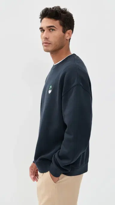 Malbon Range Cooper Sweatshirt Navy | Thumbnail 4 Malbon Range Cooper Sweatshirt Navy | Thumbnail 4