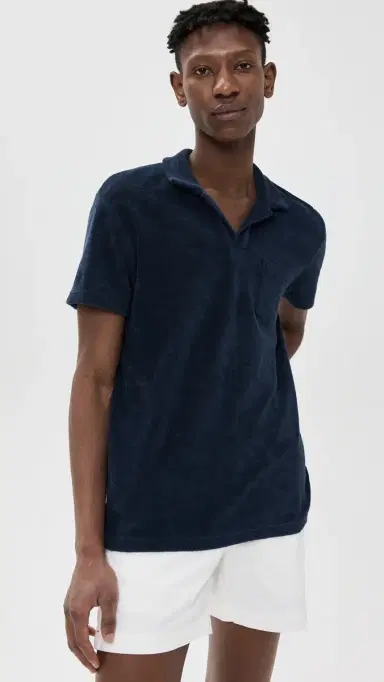 Orlebar Brown Terry Polo Navy S | Thumbnail 2 Orlebar Brown Terry Polo Navy S | Thumbnail 2