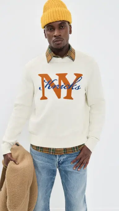 New York or Nowhere Knicks Rafters weater Off White | Thumbnail 4 New York or Nowhere Knicks Rafters weater Off White | Thumbnail 4
