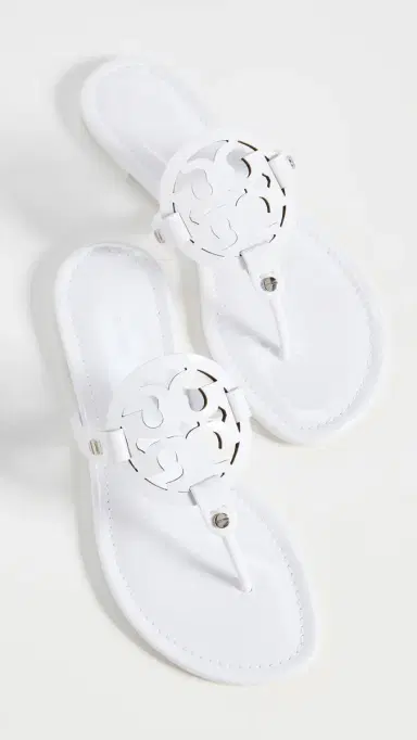 Tory Burch Miller Sandals Optic White | Thumbnail 2 Tory Burch Miller Sandals Optic White | Thumbnail 2