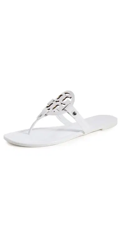 Tory Burch Miller Sandals Optic White | Thumbnail 1 Tory Burch Miller Sandals Optic White | Thumbnail 1