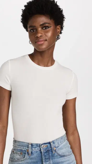 L'Agence Ressi Crew Neck Tee White L | Thumbnail 2 L'Agence Ressi Crew Neck Tee White L | Thumbnail 2