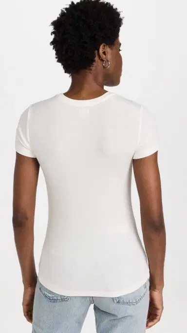 L'Agence Ressi Crew Neck Tee White L | Thumbnail 3 L'Agence Ressi Crew Neck Tee White L | Thumbnail 3