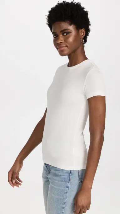 L'Agence Ressi Crew Neck Tee White L | Thumbnail 4 L'Agence Ressi Crew Neck Tee White L | Thumbnail 4