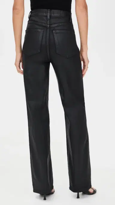 DL1961 Karmine Refined Wide Leg High Rise Coated Jeans Black Coated (Ultimate) 29 | Thumbnail 3 DL1961 Karmine Refined Wide Leg High Rise Coated Jeans Black Coated (Ultimate) 29 | Thumbnail 3