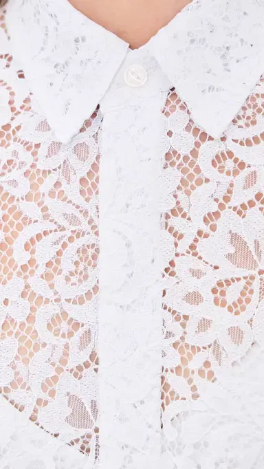 STYLEST AquaLace Quick-Dry Beach Shirt Blanc Floral Lace One Size | Thumbnail 6 STYLEST AquaLace Quick-Dry Beach Shirt Blanc Floral Lace One Size | Thumbnail 6