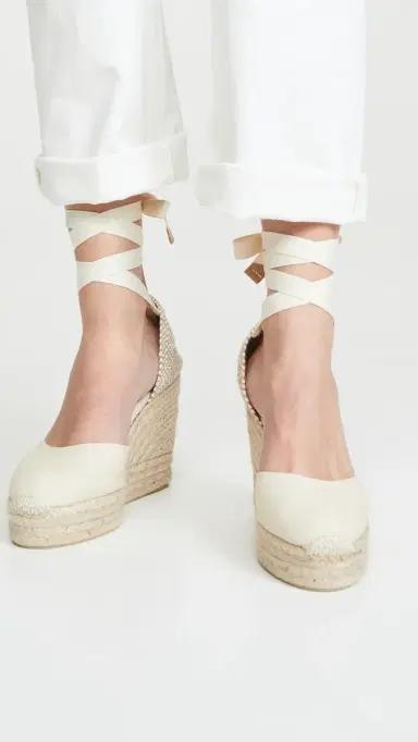 Castañer Carina Wedge Platform Espadrilles Ivory 35 | Thumbnail 3 Castañer Carina Wedge Platform Espadrilles Ivory 35 | Thumbnail 3