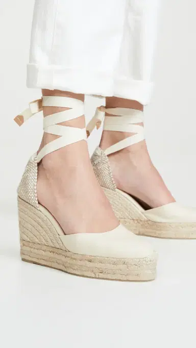 Castañer Carina Wedge Platform Espadrilles Ivory 35 | Thumbnail 4 Castañer Carina Wedge Platform Espadrilles Ivory 35 | Thumbnail 4
