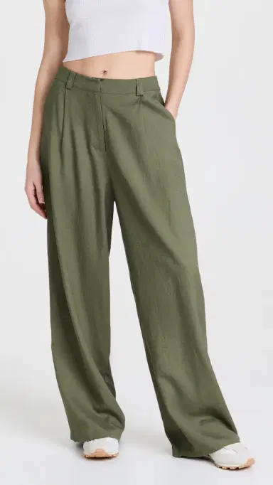 LIONESS La Quinta Pants Khaki XXS | Thumbnail 2 LIONESS La Quinta Pants Khaki XXS | Thumbnail 2