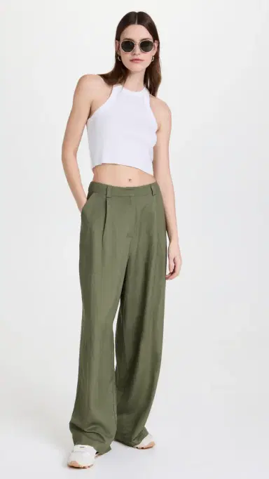 LIONESS La Quinta Pants Khaki XXS | Thumbnail 5 LIONESS La Quinta Pants Khaki XXS | Thumbnail 5