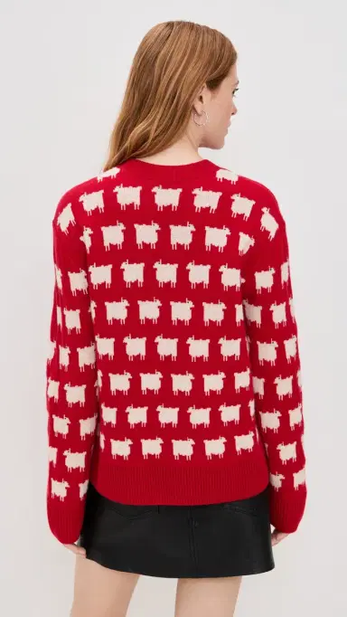 Rowing Blazers Warm & Wonderful Oversized Wool Sweater Diana Red | Thumbnail 3 Rowing Blazers Warm & Wonderful Oversized Wool Sweater Diana Red | Thumbnail 3