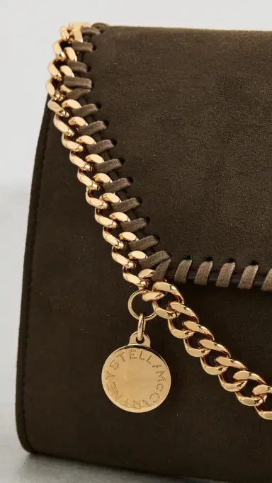 Stella McCartney Falabella Alter Suede Wallet Crossbody Bag Moka One Size | Thumbnail 5 Stella McCartney Falabella Alter Suede Wallet Crossbody Bag Moka One Size | Thumbnail 5