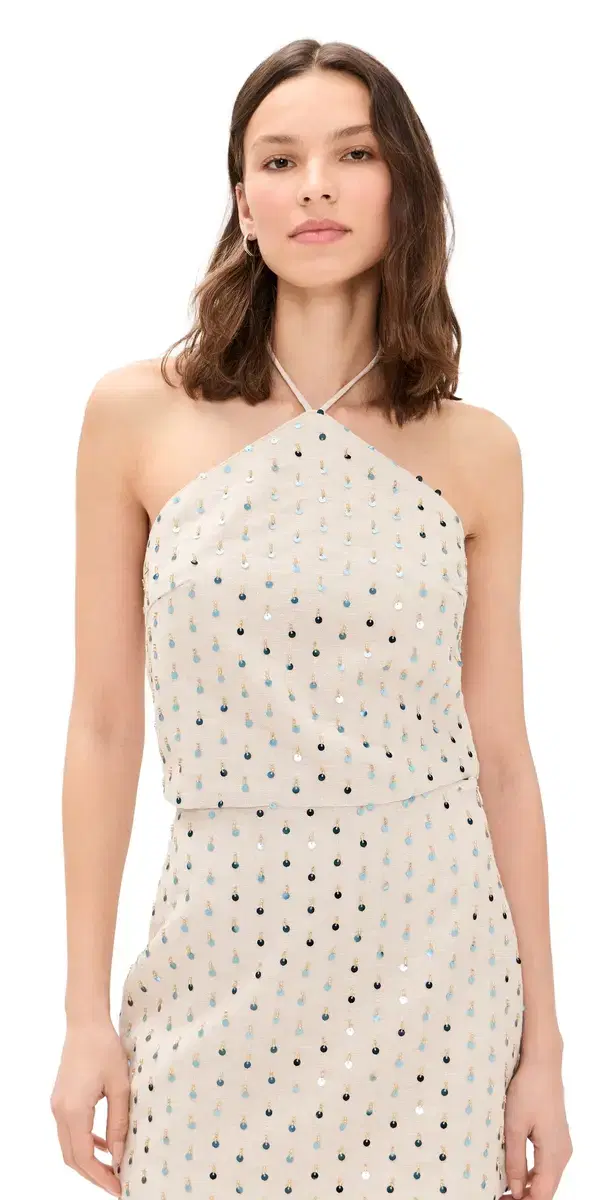 Sunstone Sequin Top Ecru Sunstone Sequin Top Ecru