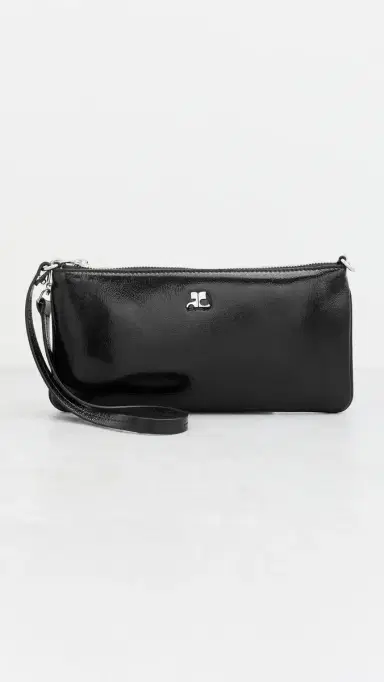 Courrèges Zipped Naplack Pouch Black One Size | Thumbnail 2 Courrèges Zipped Naplack Pouch Black One Size | Thumbnail 2