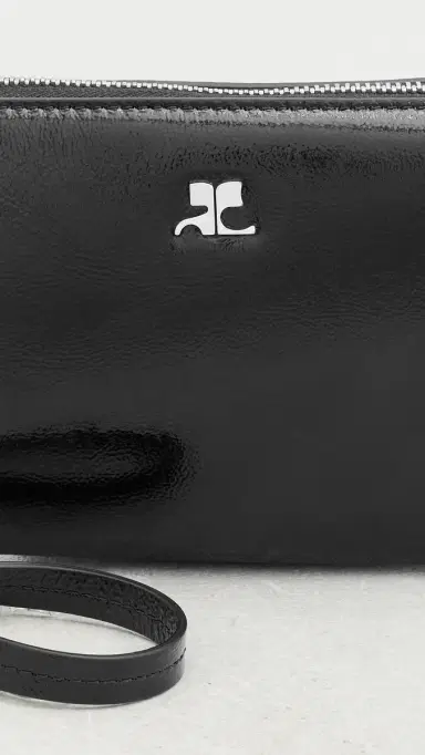 Courrèges Zipped Naplack Pouch Black One Size | Thumbnail 5 Courrèges Zipped Naplack Pouch Black One Size | Thumbnail 5