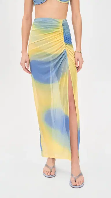 SIMKHAI Kensingten esh Skirt Golden Hour Twilight | Thumbnail 2 SIMKHAI Kensingten esh Skirt Golden Hour Twilight | Thumbnail 2