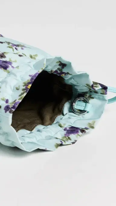 GANNI Printed Nylon Pouch Iced Aqua One Size | Thumbnail 6 GANNI Printed Nylon Pouch Iced Aqua One Size | Thumbnail 6