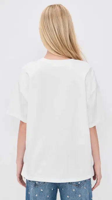 Good American Cotton Oversized Tee White001 | Thumbnail 3 Good American Cotton Oversized Tee White001 | Thumbnail 3