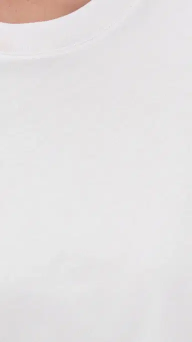 Good American Cotton Oversized Tee White001 | Thumbnail 6 Good American Cotton Oversized Tee White001 | Thumbnail 6