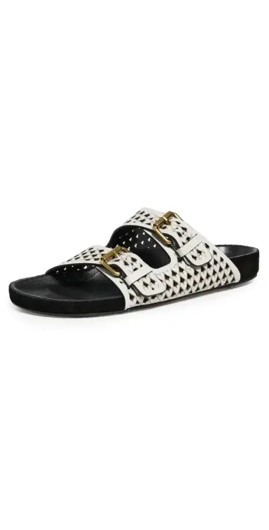Isabel Marant Lennyo Sandals Chalk | Thumbnail 1 Isabel Marant Lennyo Sandals Chalk | Thumbnail 1