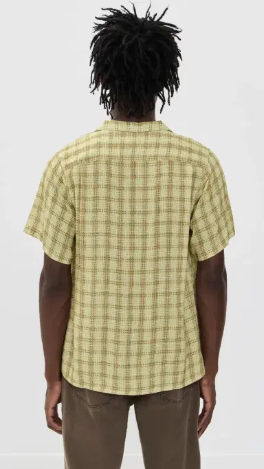 Bather Tartan Camp hirt Citrus | Thumbnail 3 Bather Tartan Camp hirt Citrus | Thumbnail 3