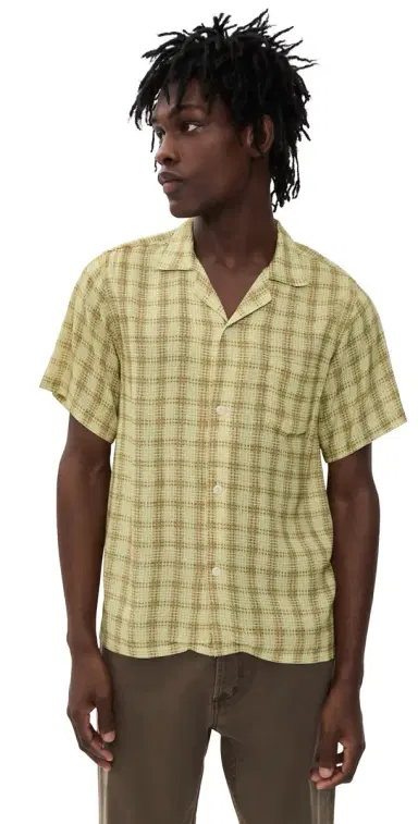 Bather Tartan Camp hirt Citrus | Thumbnail 1 Bather Tartan Camp hirt Citrus | Thumbnail 1