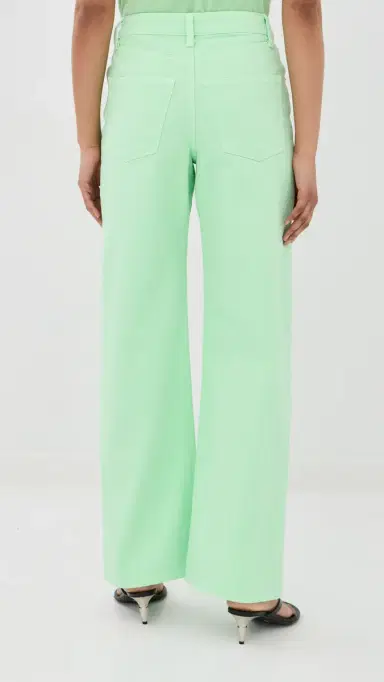 Sablyn Sammy Dyed Relaxed Straight Leg Jeans Lime | Thumbnail 4 Sablyn Sammy Dyed Relaxed Straight Leg Jeans Lime | Thumbnail 4
