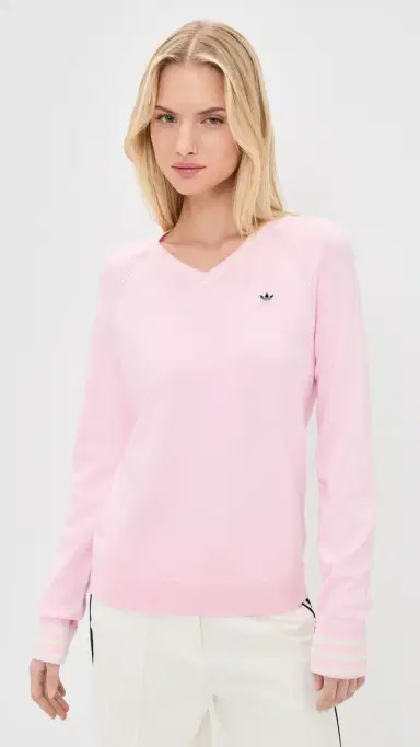 Adidas Golf Original Cashmere Sweater Clear Pink L | Thumbnail 2 Adidas Golf Original Cashmere Sweater Clear Pink L | Thumbnail 2