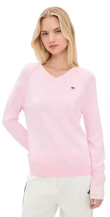 Adidas Golf Original Cashmere Sweater Clear Pink L | Thumbnail 1 Adidas Golf Original Cashmere Sweater Clear Pink L | Thumbnail 1