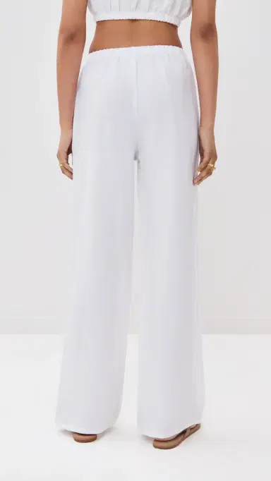 LE BOP Camille Pull On Pants White | Thumbnail 3 LE BOP Camille Pull On Pants White | Thumbnail 3