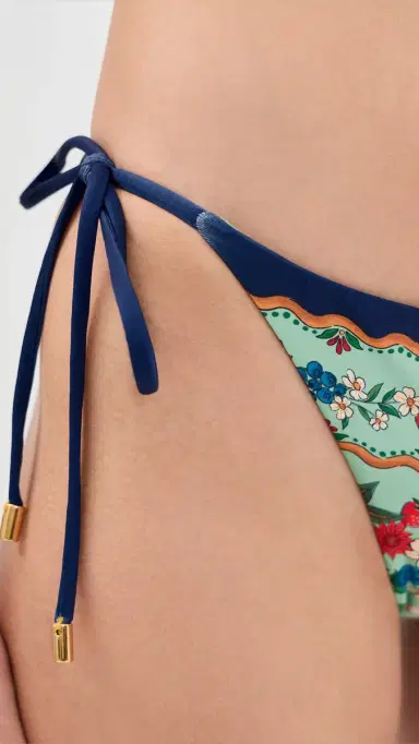 FARM Rio Fruit Beauty Faded Green Tie Side Bikini Bottoms Fruit Beauty Faded Green | Thumbnail 5 FARM Rio Fruit Beauty Faded Green Tie Side Bikini Bottoms Fruit Beauty Faded Green | Thumbnail 5
