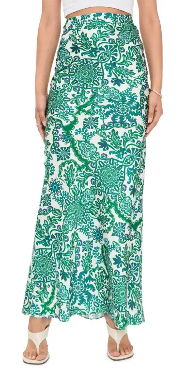 MISA ierra Maxi Skirt Reflective Botanical | Thumbnail 1 MISA ierra Maxi Skirt Reflective Botanical | Thumbnail 1