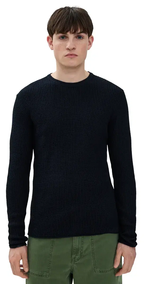 Mini Waffle Crew Sweater Midnight Mini Waffle Crew Sweater Midnight